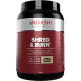 Musashi SHRED & BURN Vanilla Milkshake Flavour Powder 900ml
